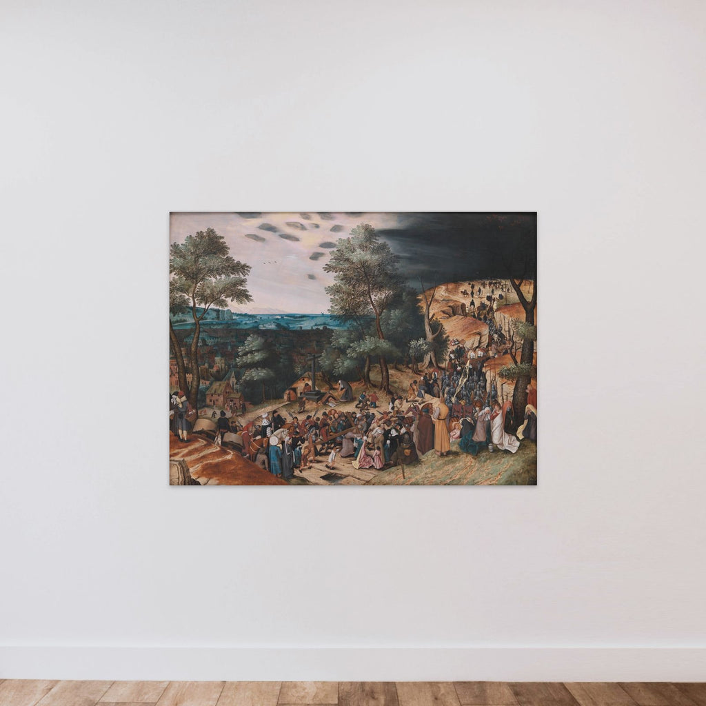 Kristi gang til Golgatha unframed — shown to scale