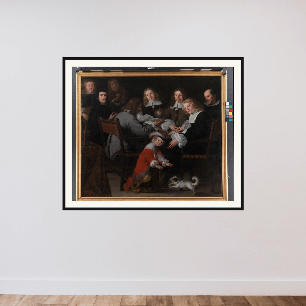 Ambassadør C. Pedersen Lerche med sin Stab framed — shown to scale