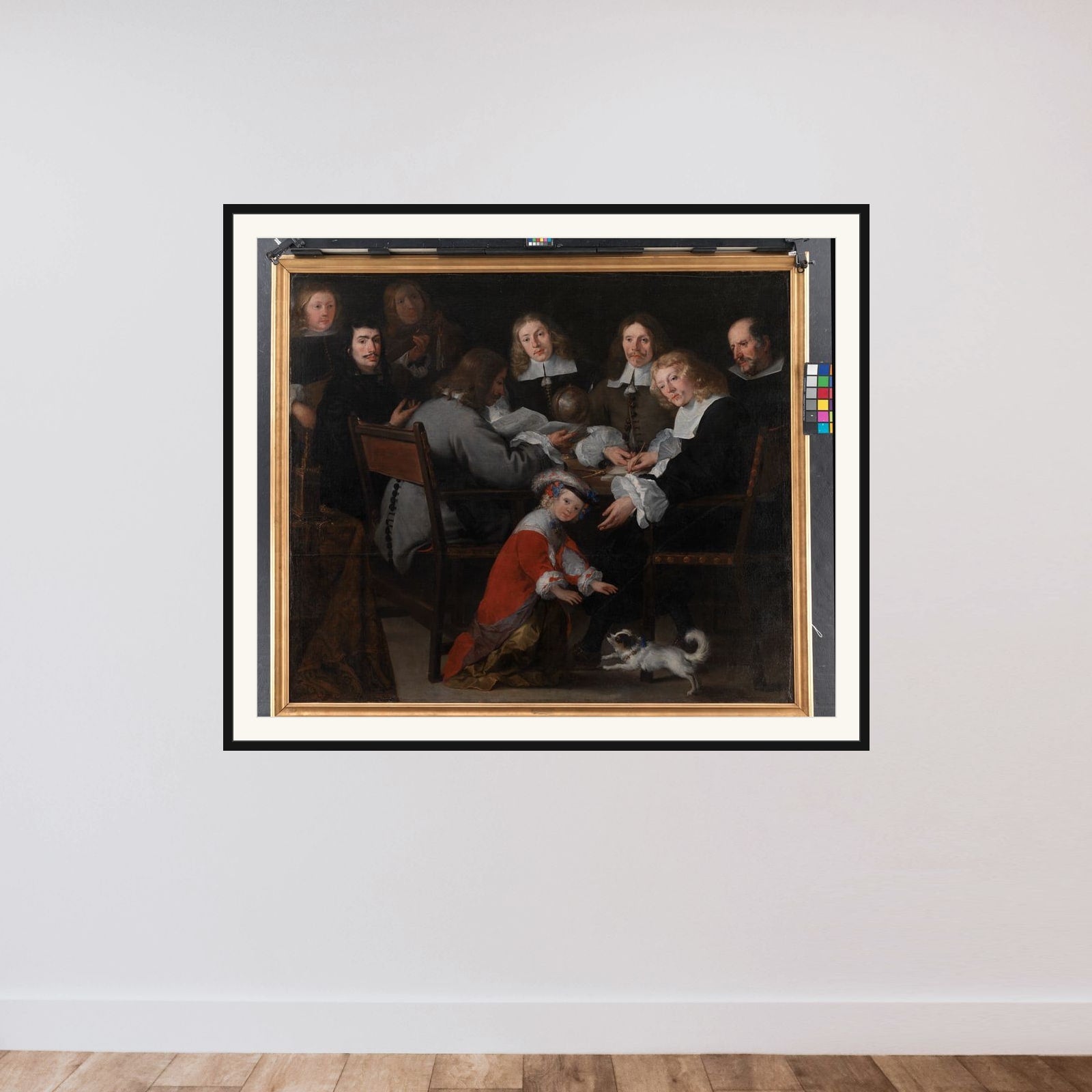 Ambassadør C. Pedersen Lerche med sin Stab framed — shown to scale