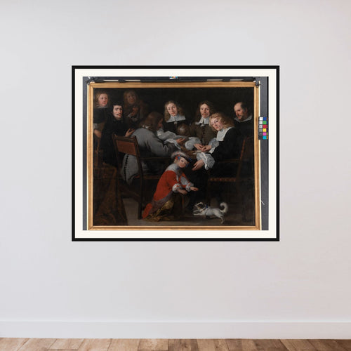 Ambassadør C. Pedersen Lerche med sin Stab framed — shown to scale