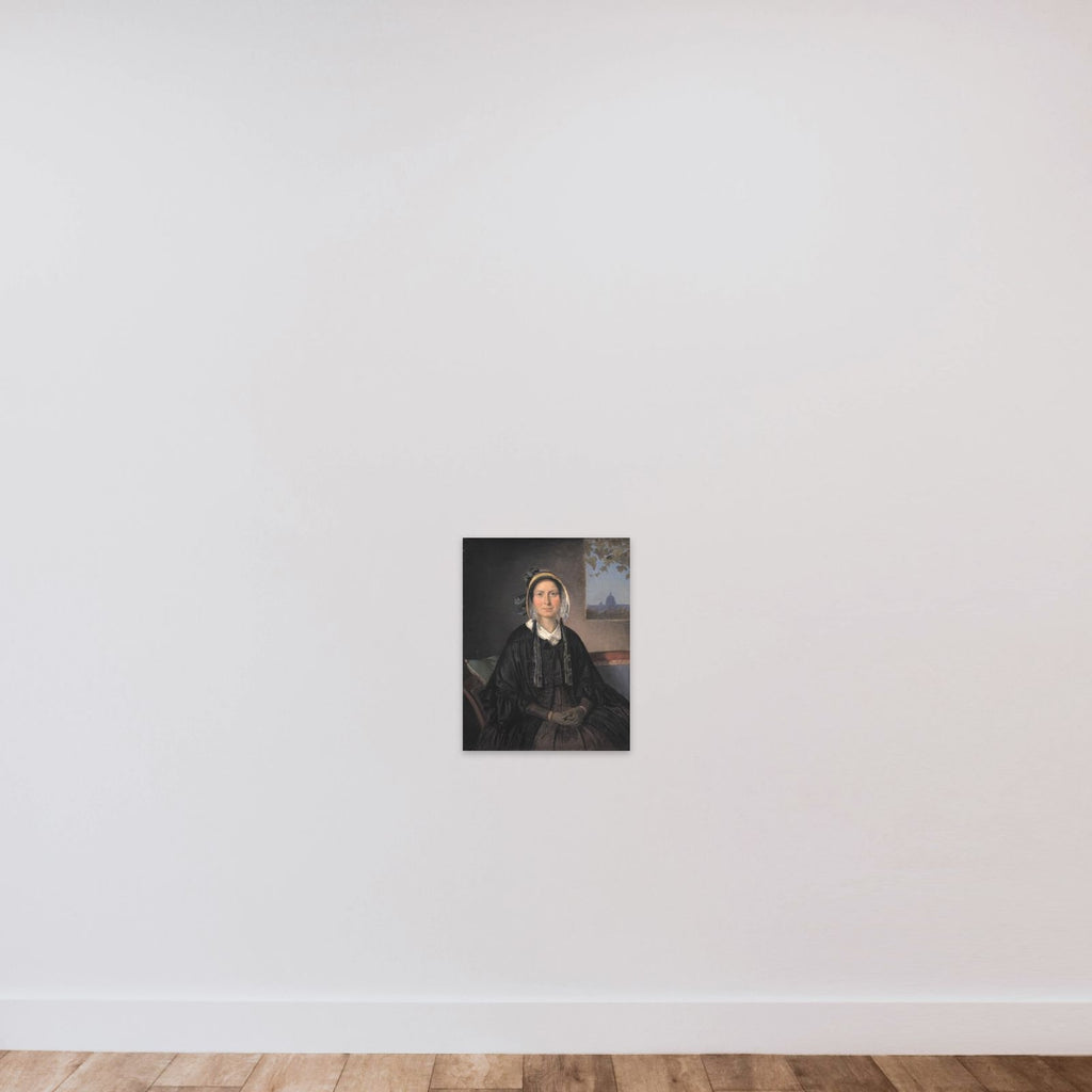 Frederikke Raffenberg, f. Hagerup unframed — shown to scale