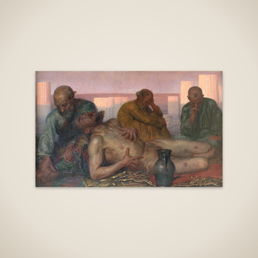 Job og hans venner unframed print