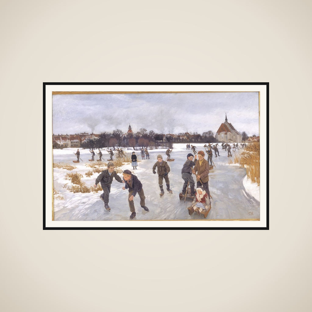 På isen bag byen. Fåborg framed