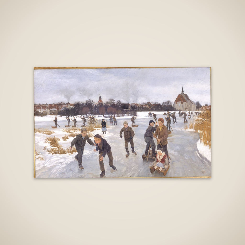 På isen bag byen. Fåborg unframed print