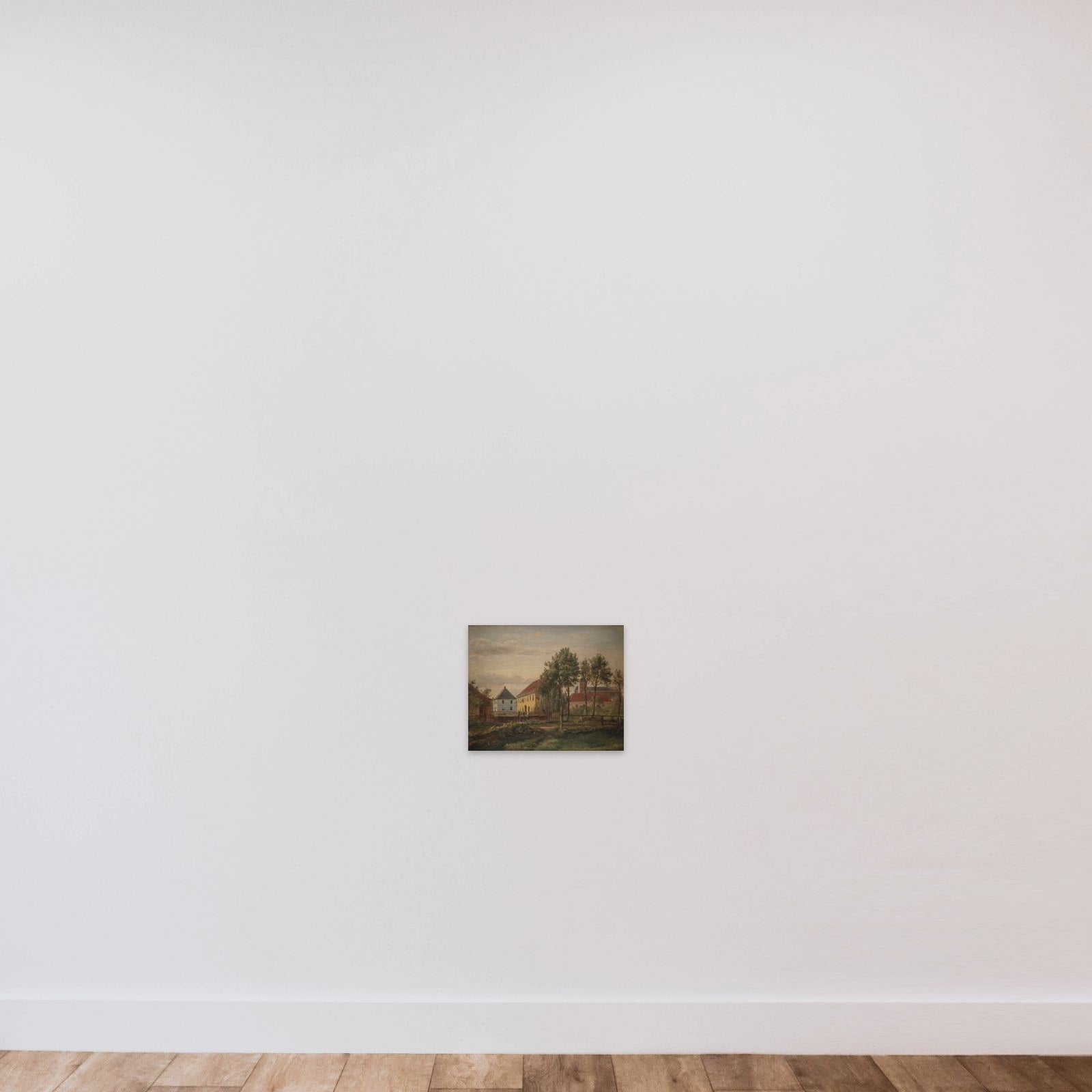 Munkemølle i Odense unframed — shown to scale