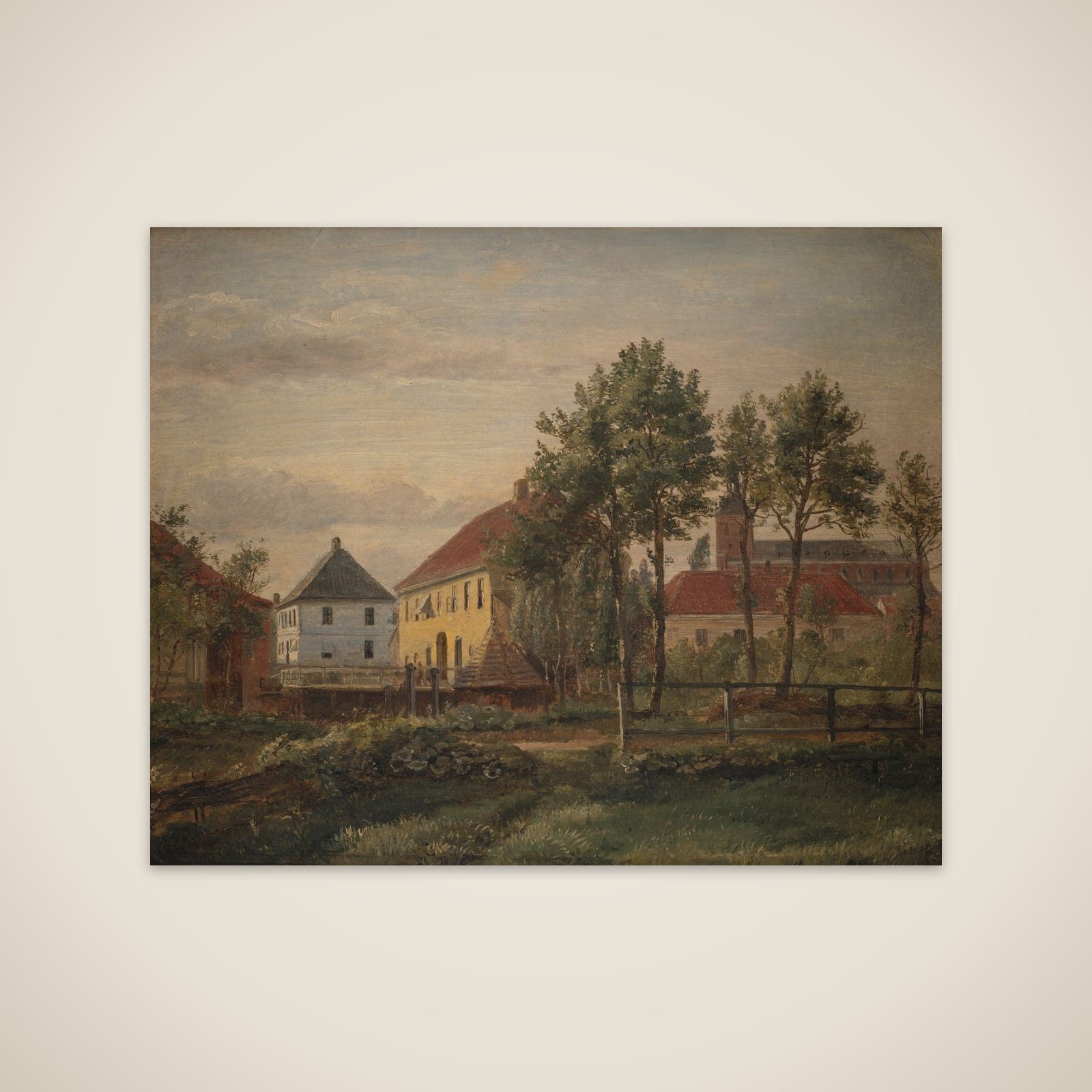 Munkemølle i Odense unframed print