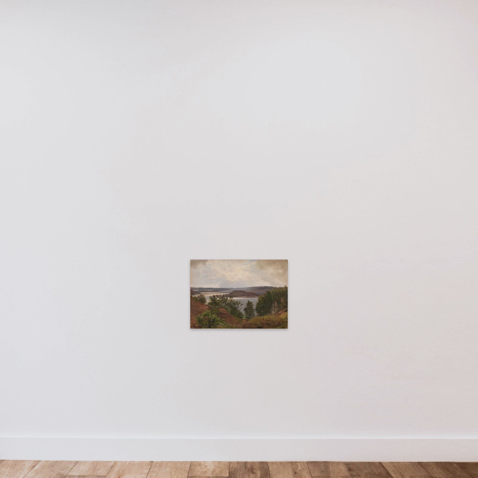 Ringholm ved Laven nær Silkeborg unframed — shown to scale