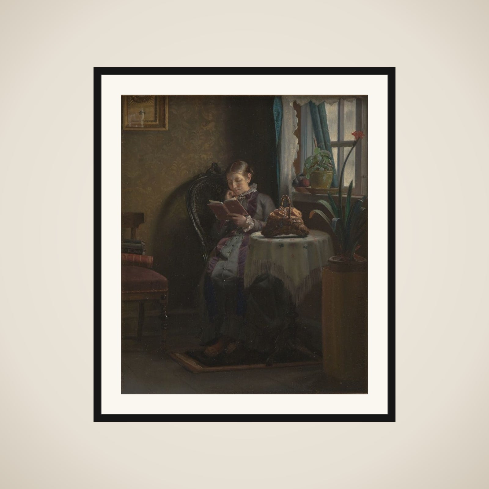 Anna Ancher læsende framed