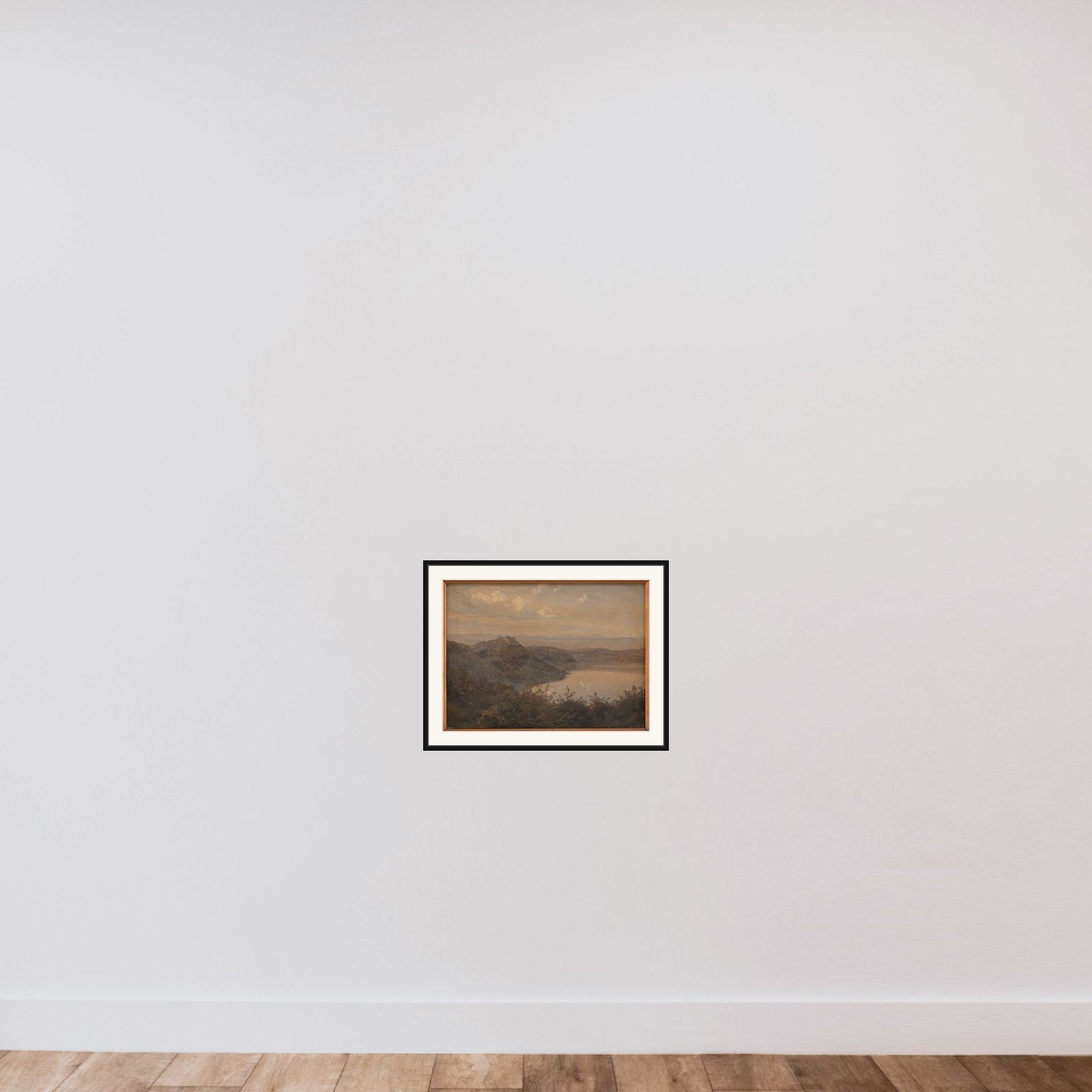 Udsigt mod Castel Gandolfo framed — shown to scale