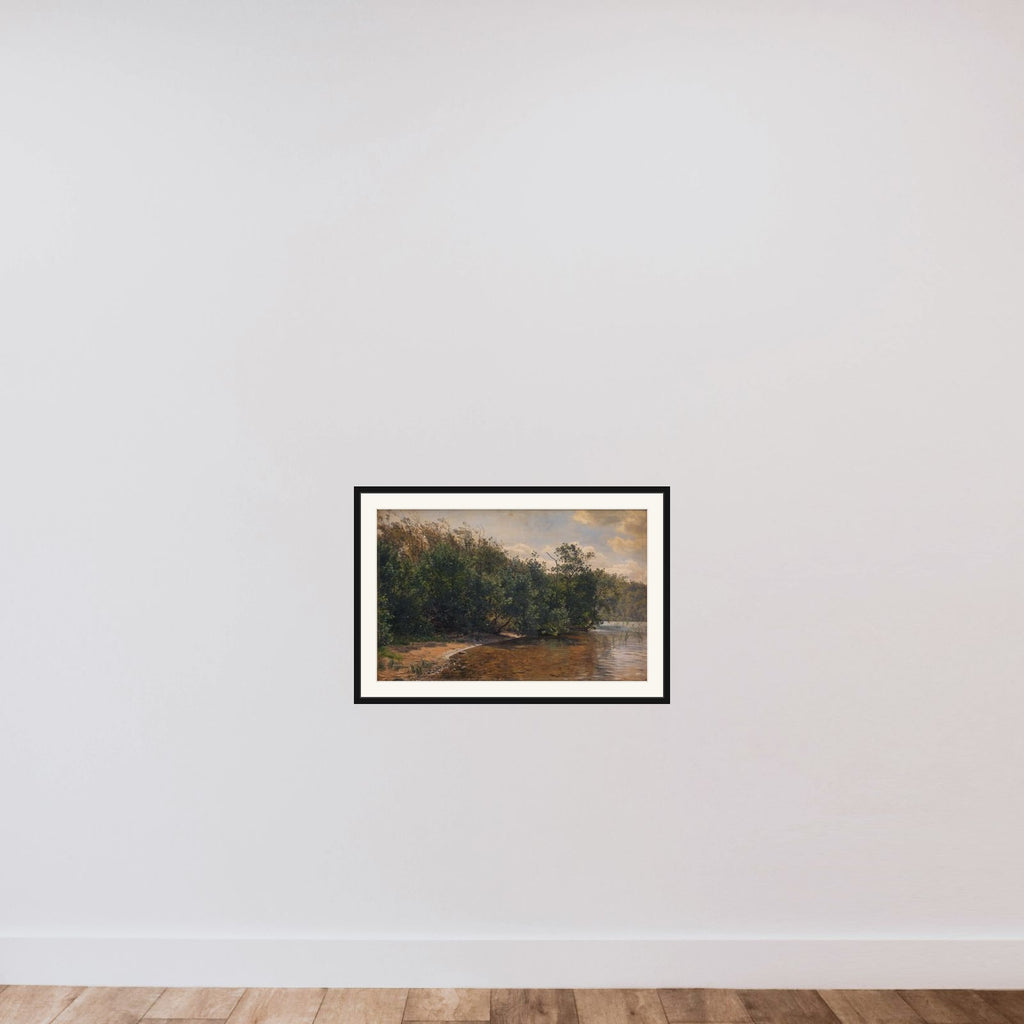 Ellebuske ved Almind Sø framed — shown to scale