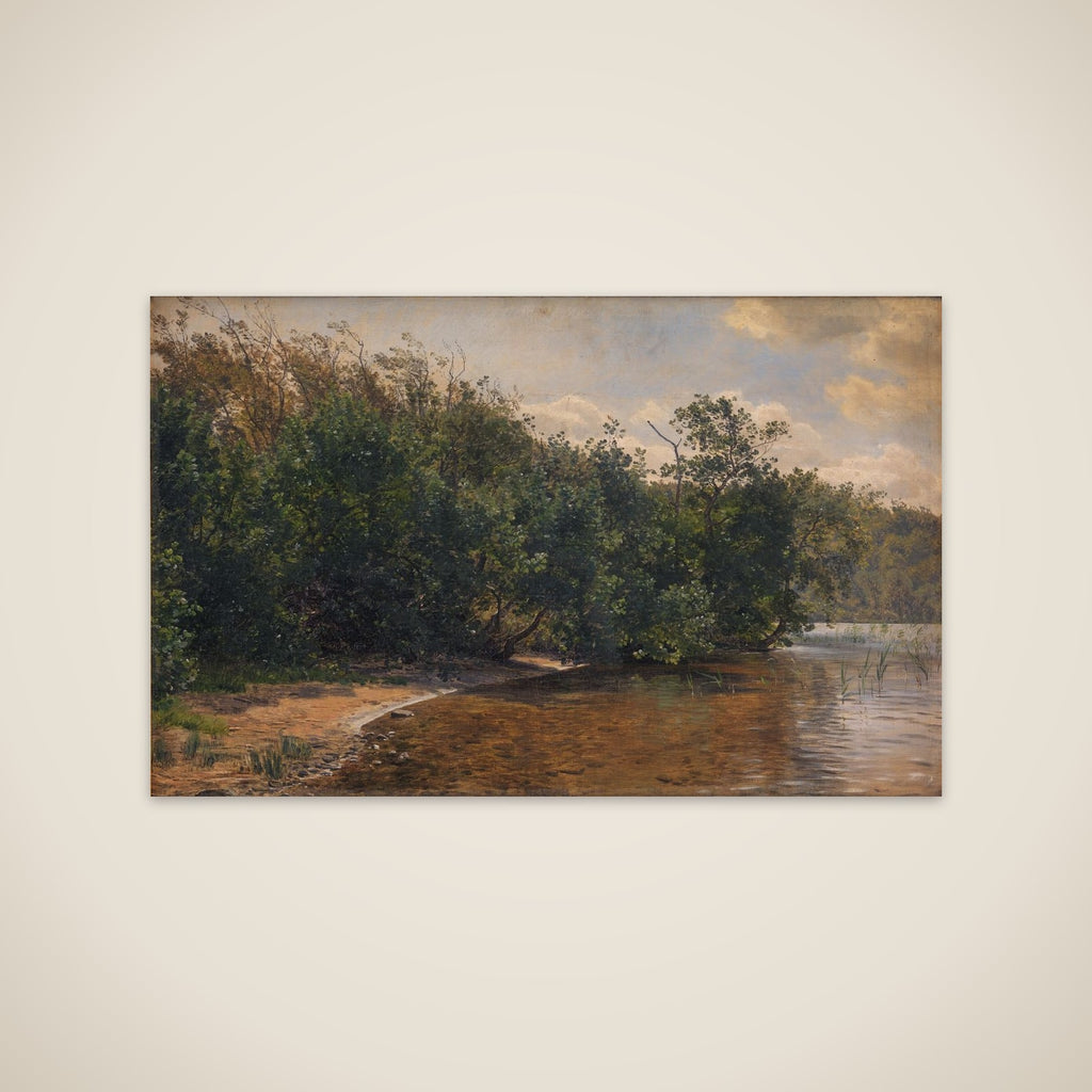 Ellebuske ved Almind Sø unframed print