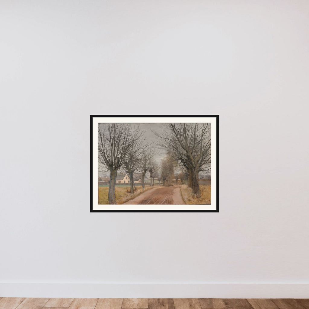 Vej ved Vinderød framed — shown to scale
