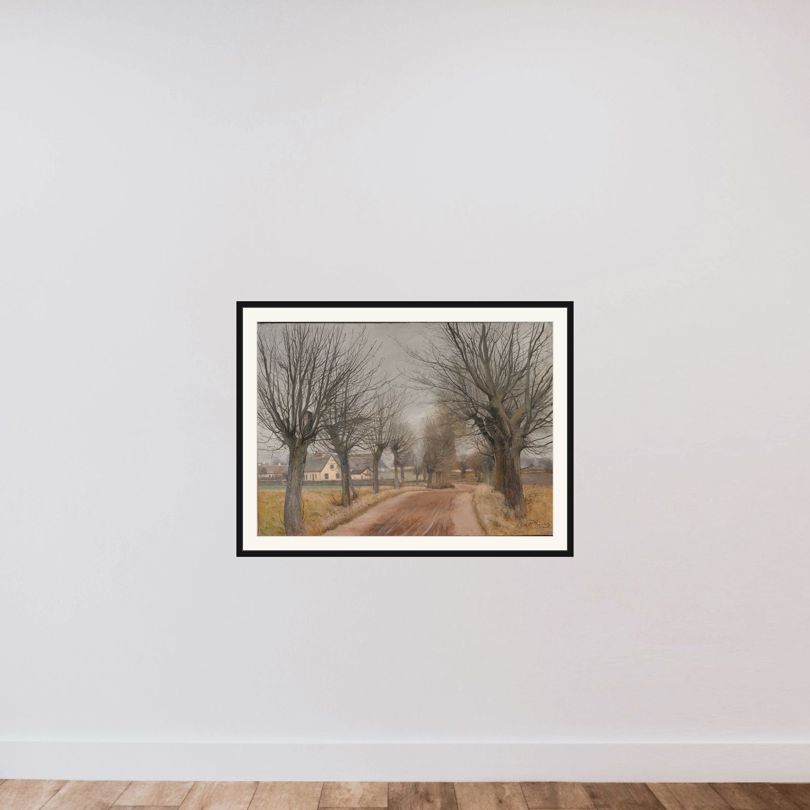 Vej ved Vinderød framed — shown to scale