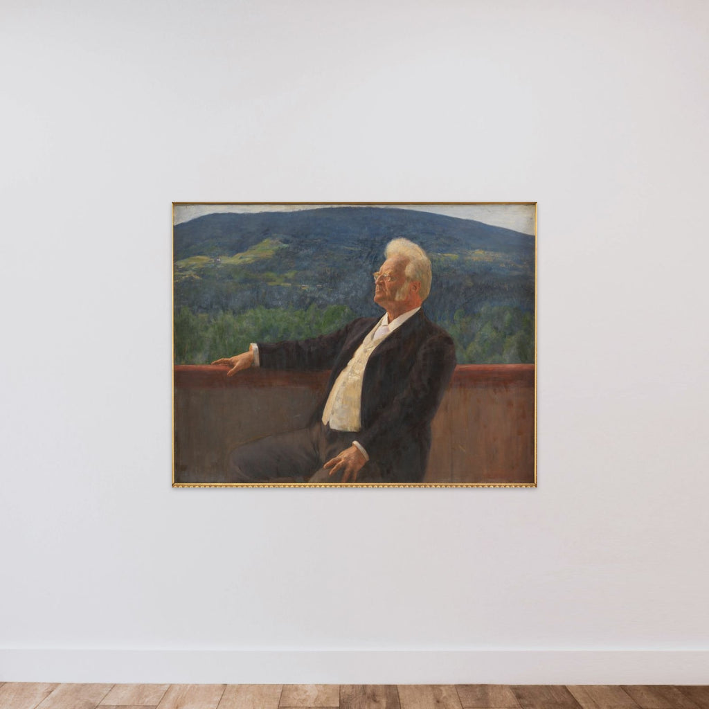 Portræt af Bjørnstjerne Bjørnson unframed — shown to scale