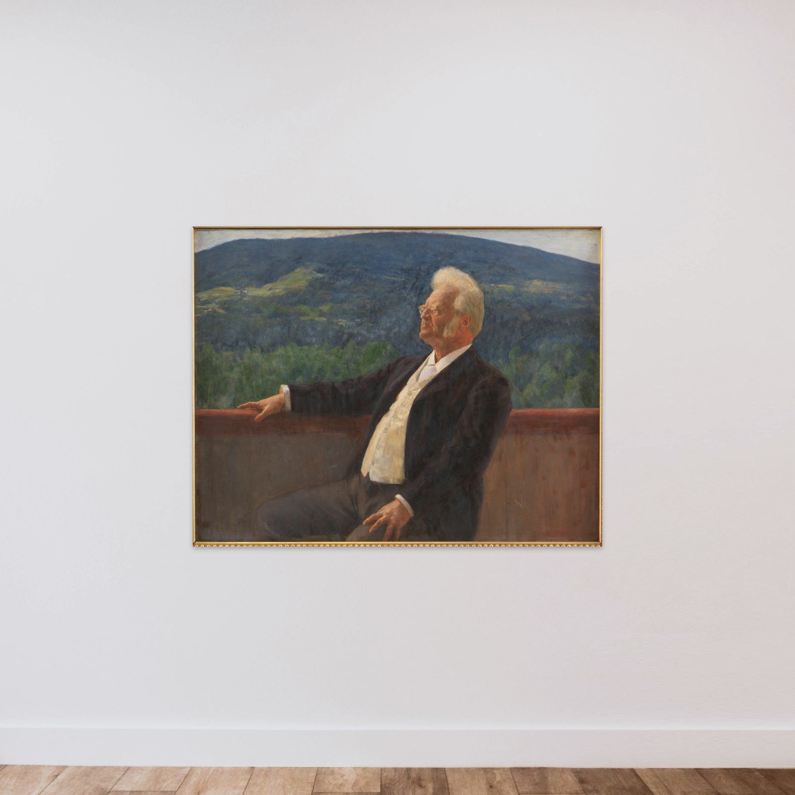 Portræt af Bjørnstjerne Bjørnson unframed — shown to scale