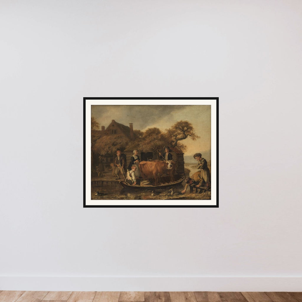 Ved en hollandsk bondegård framed — shown to scale