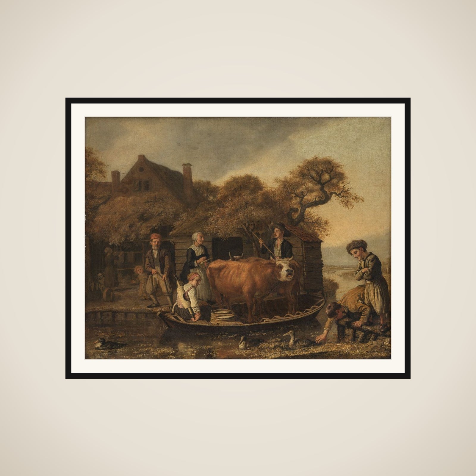 Ved en hollandsk bondegård framed
