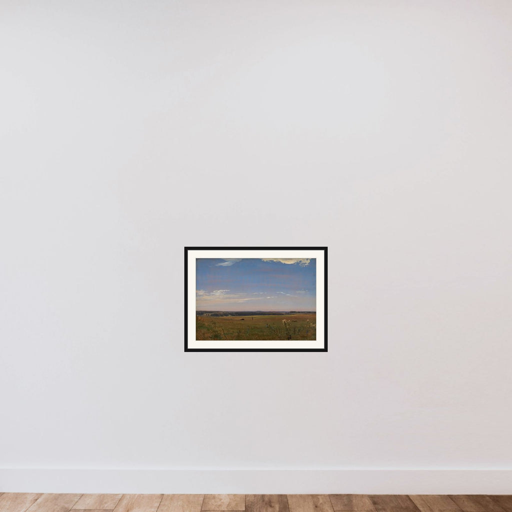 Udsigt mod herregården Beldringe framed — shown to scale