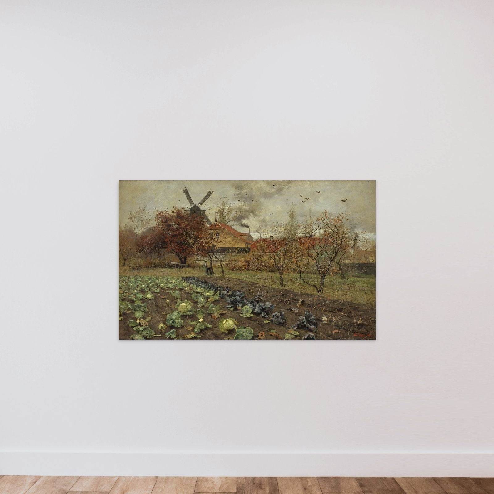 Parti fra Amerikavej i København unframed — shown to scale