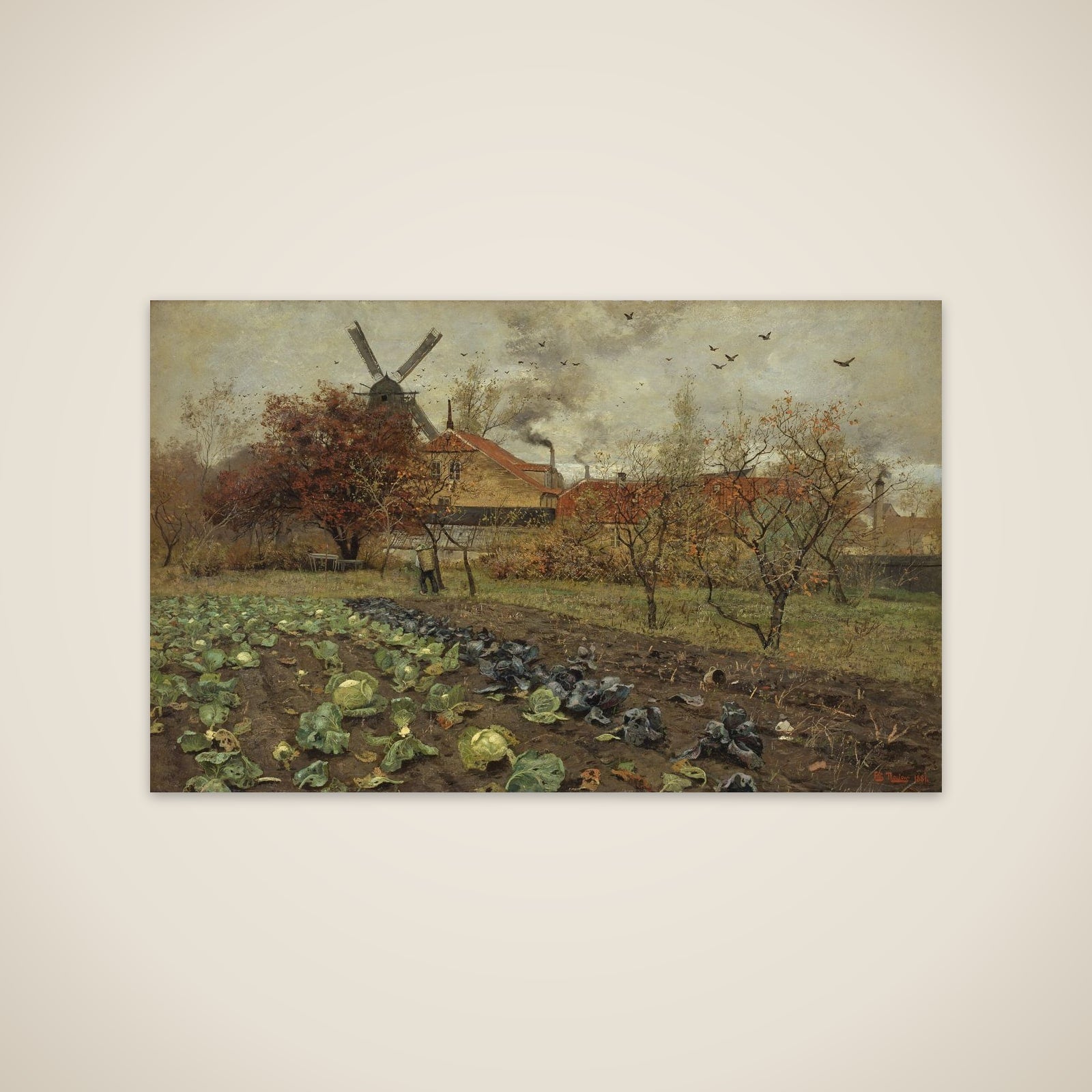 Parti fra Amerikavej i København unframed print