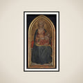 Madonna med Barnet, der leger med en fugl framed