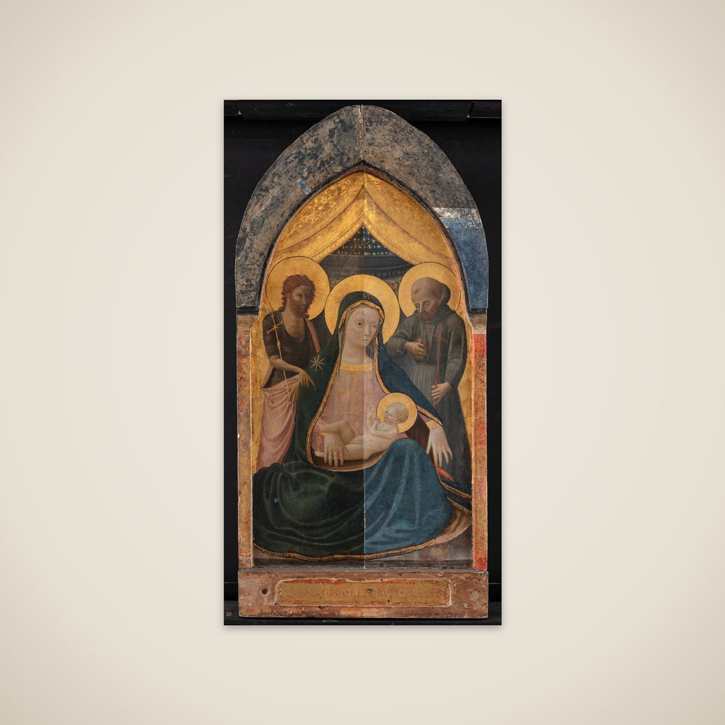 Madonna med Barnet og helgener unframed print