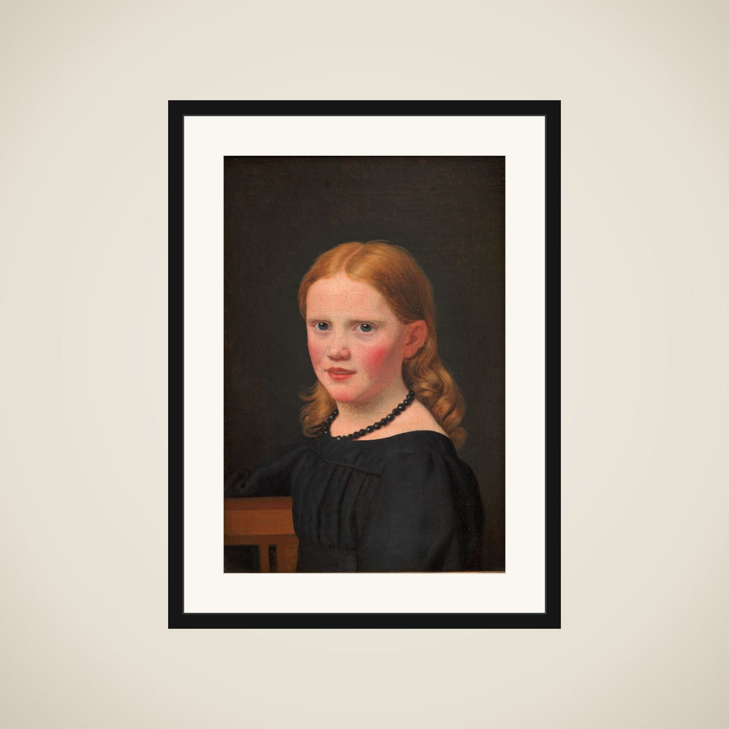 Kunstnerens datter Emilie framed