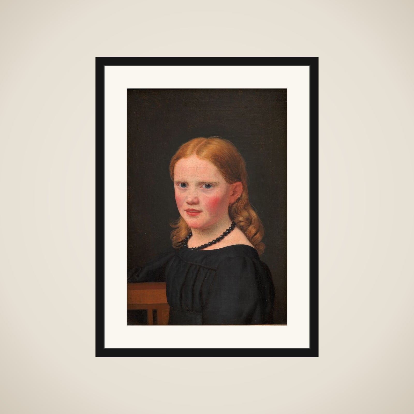 Kunstnerens datter Emilie framed