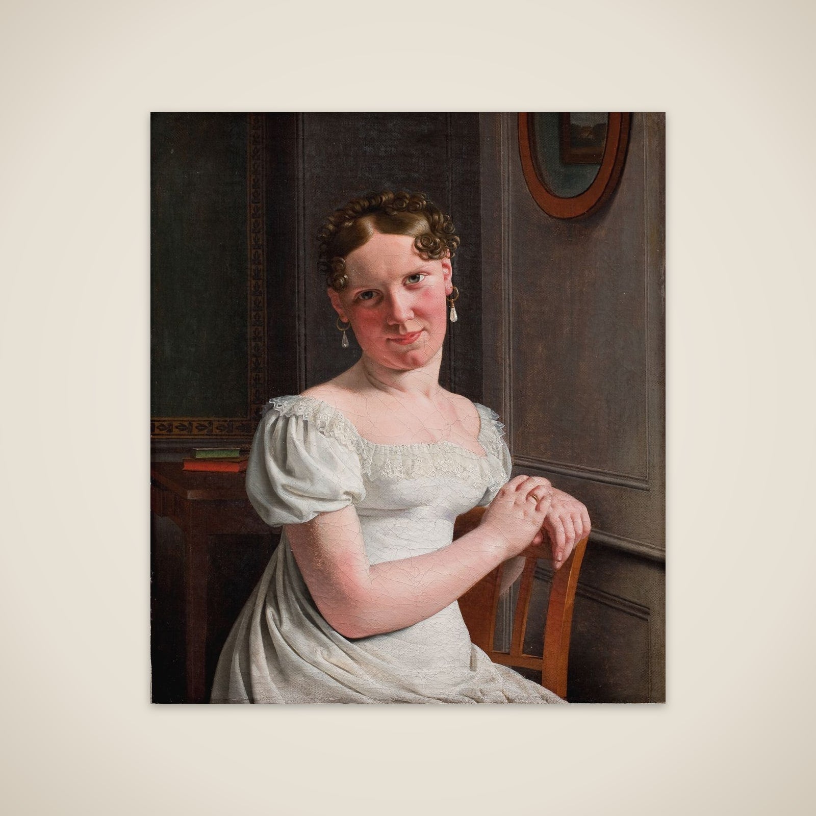 Julie Eckersberg, f. Juel, kunstnerens anden hustru unframed print