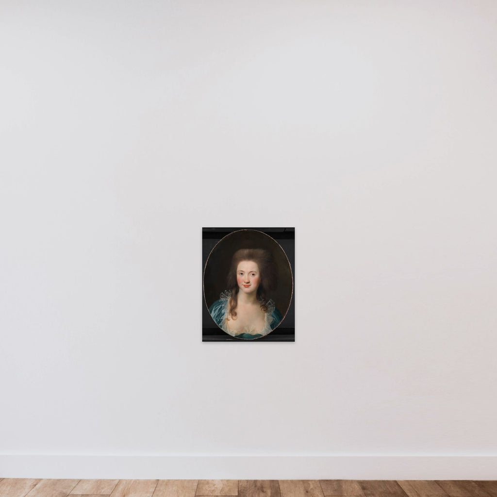 Susanne Elisabeth Holm, malerens første forlovede unframed — shown to scale