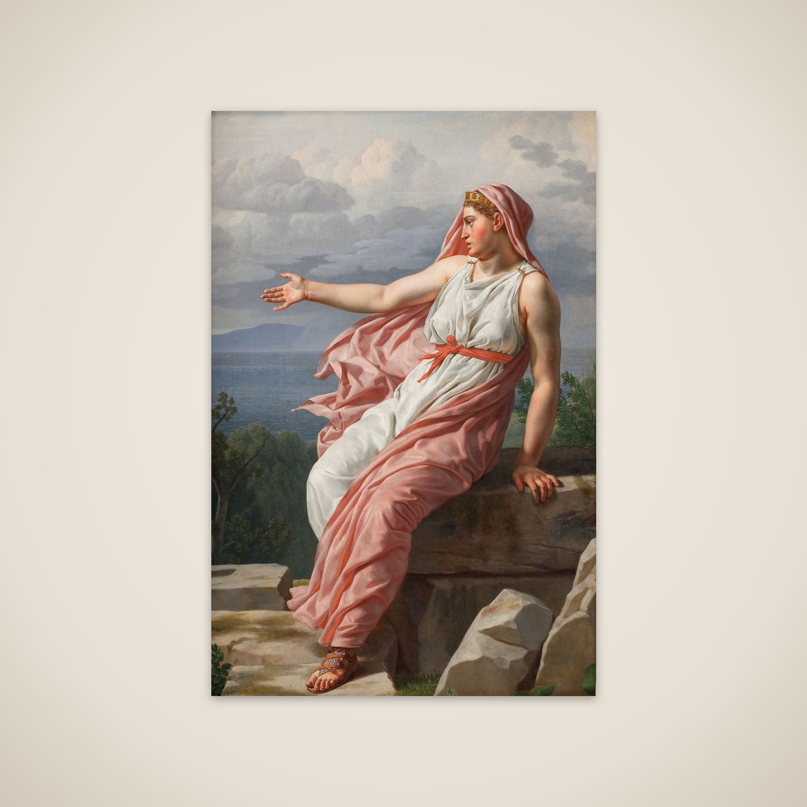 Alkyones afskedshilsen til sin bortsejlende ægtefælle unframed print