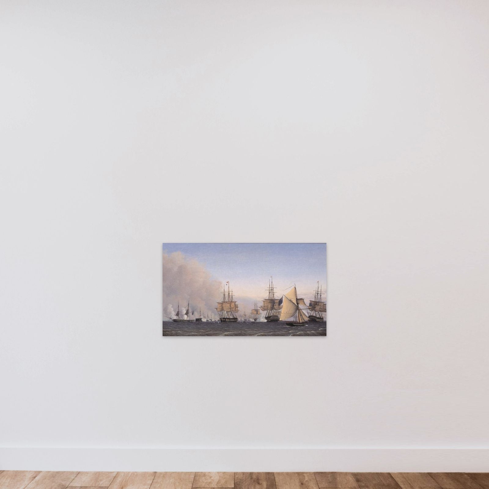 Slaget på Rheden den 2. april 1801 unframed — shown to scale