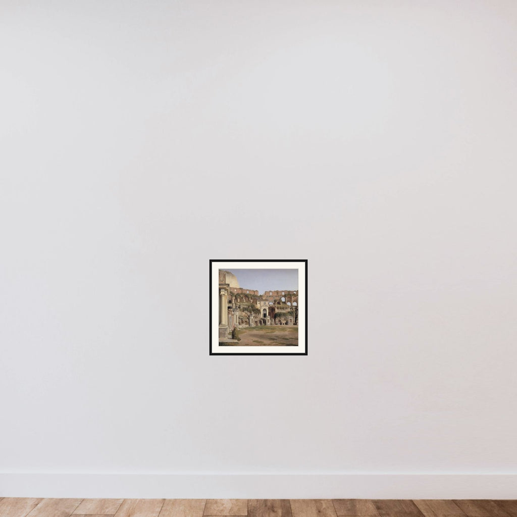 Et parti af det indre af Colosseum framed — shown to scale