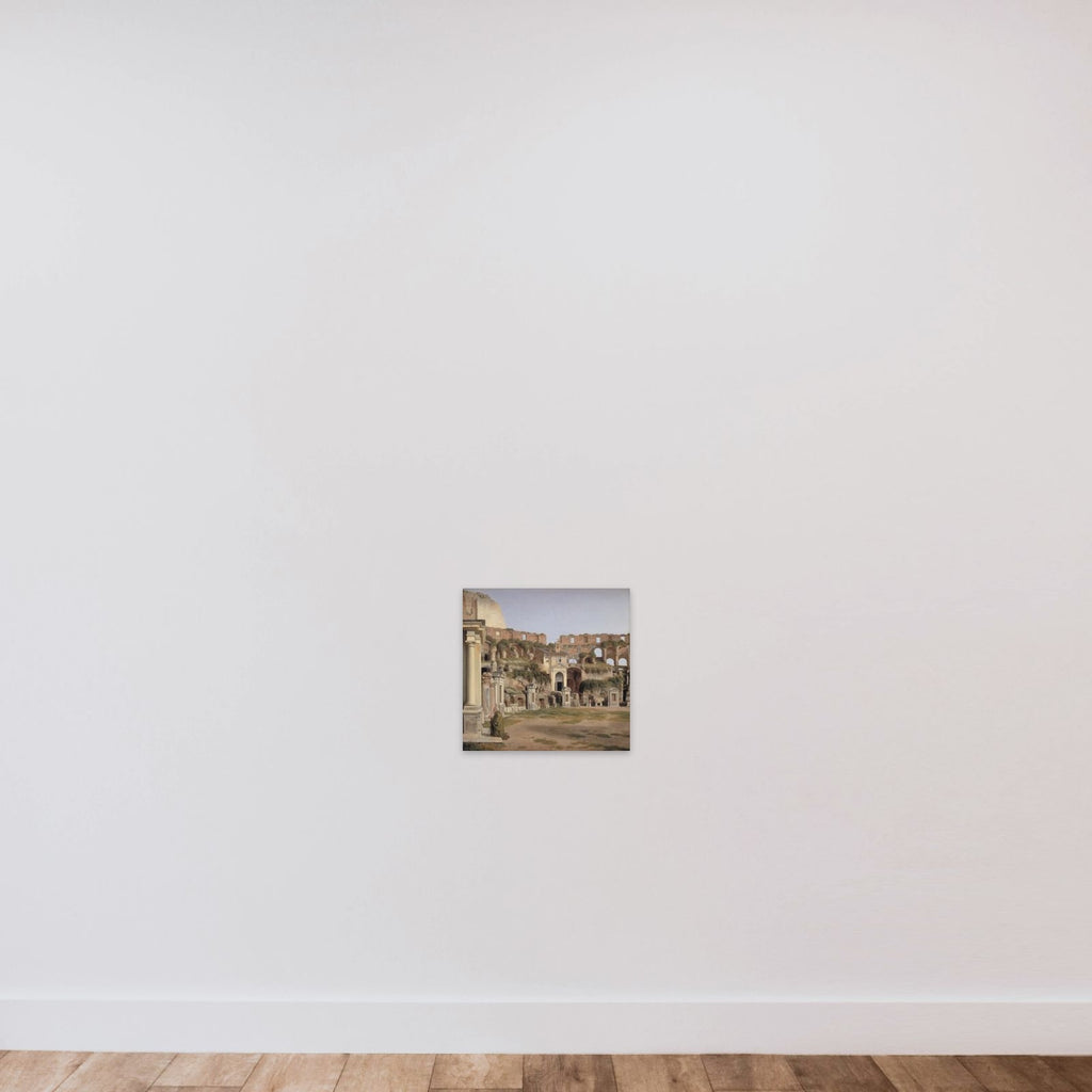 Et parti af det indre af Colosseum unframed — shown to scale
