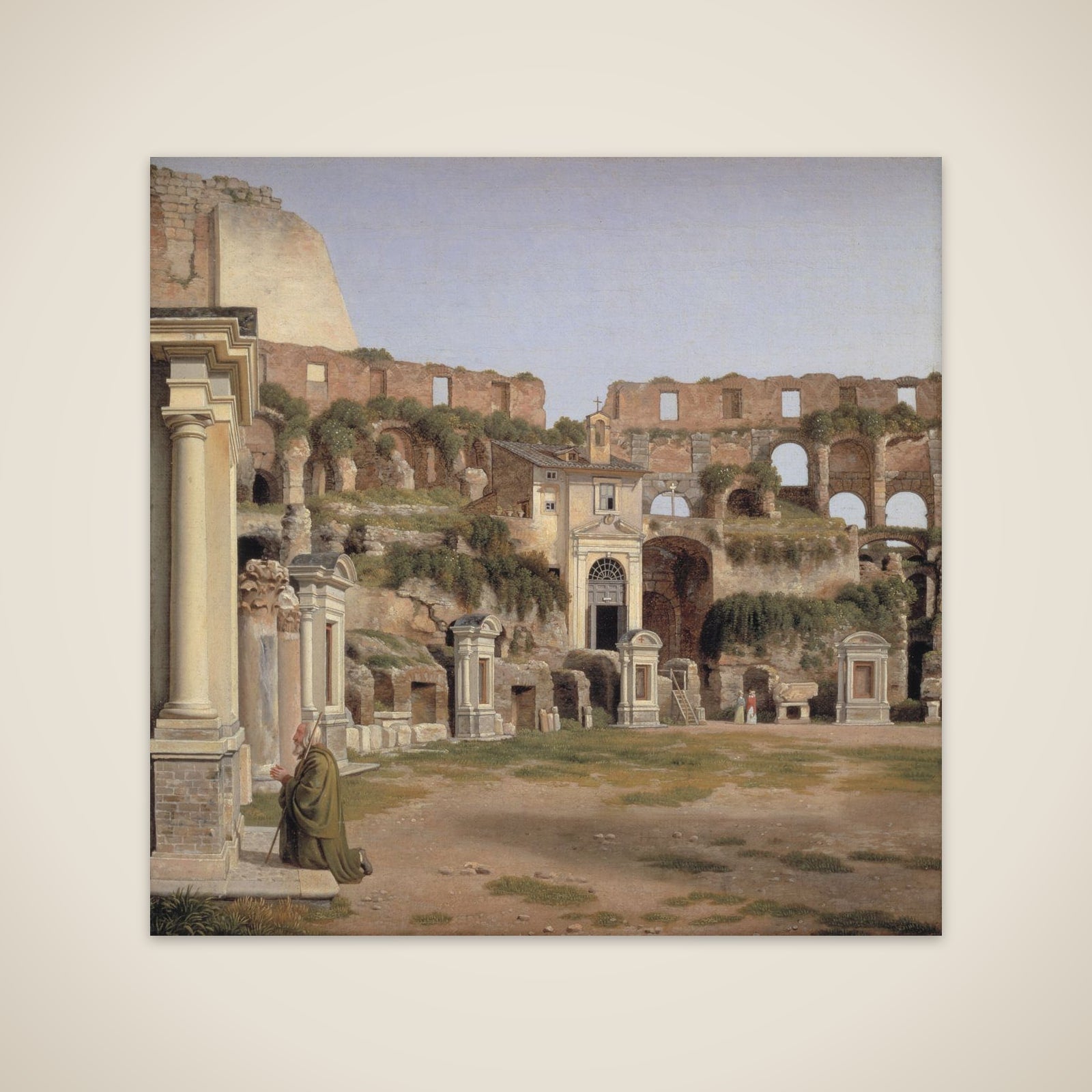 Et parti af det indre af Colosseum unframed print