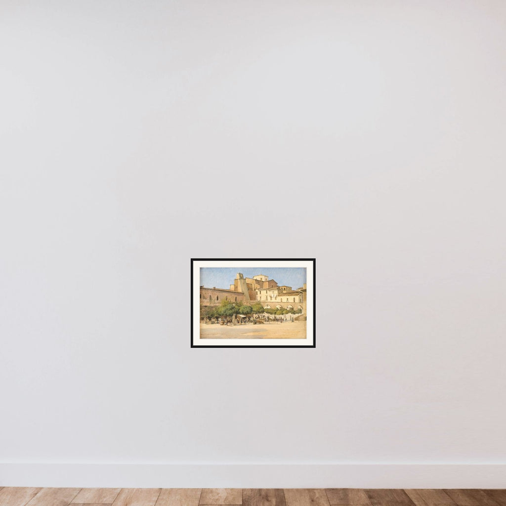 Torvet i Sulmona framed — shown to scale