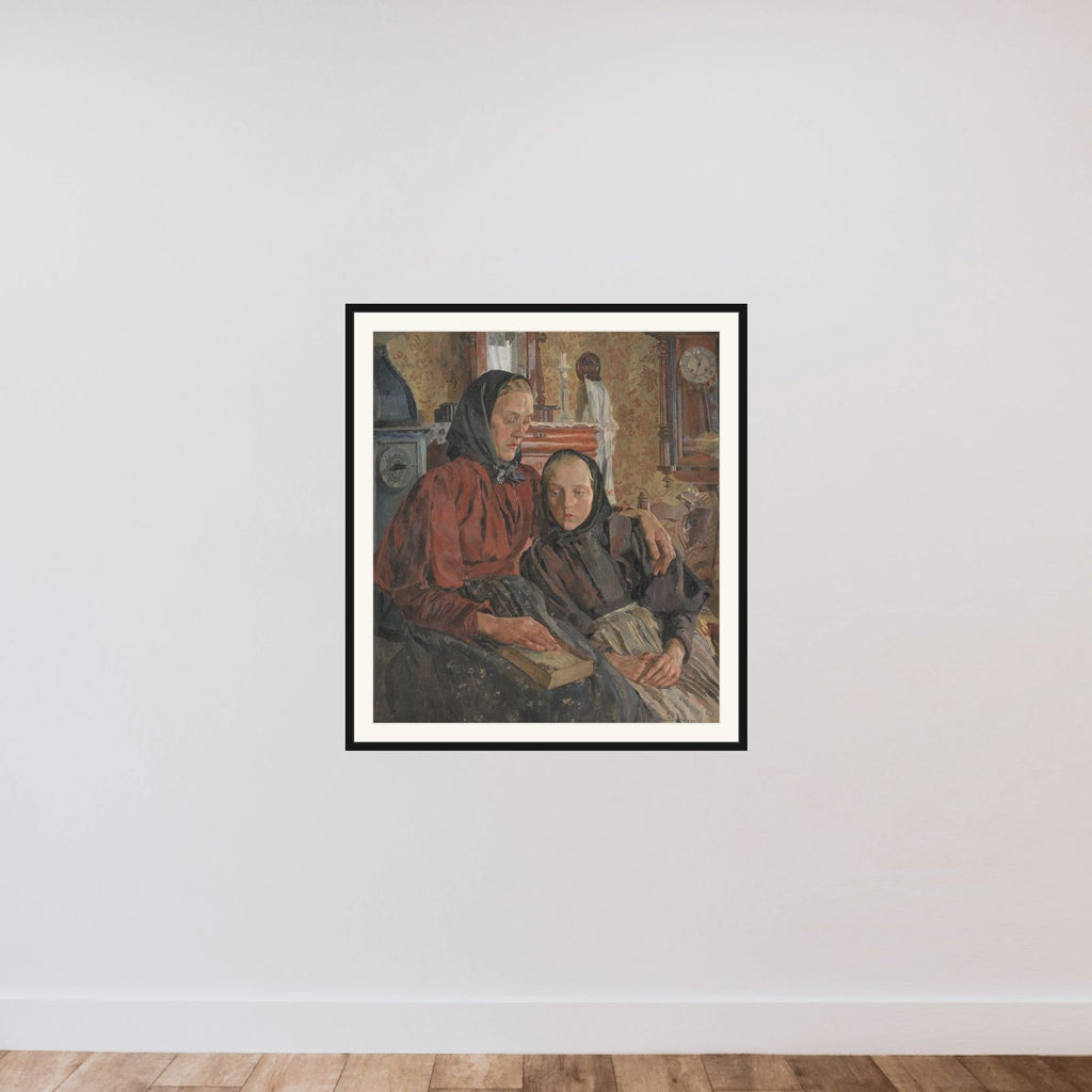Søstre framed — shown to scale