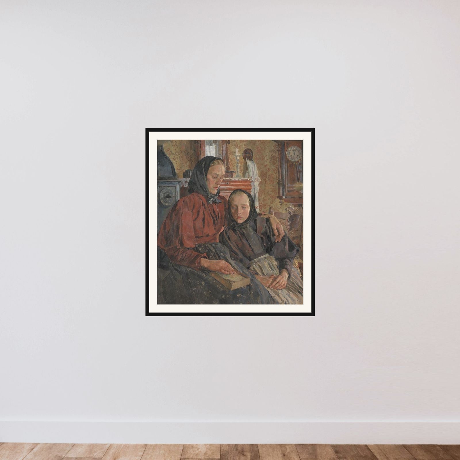 Søstre framed — shown to scale