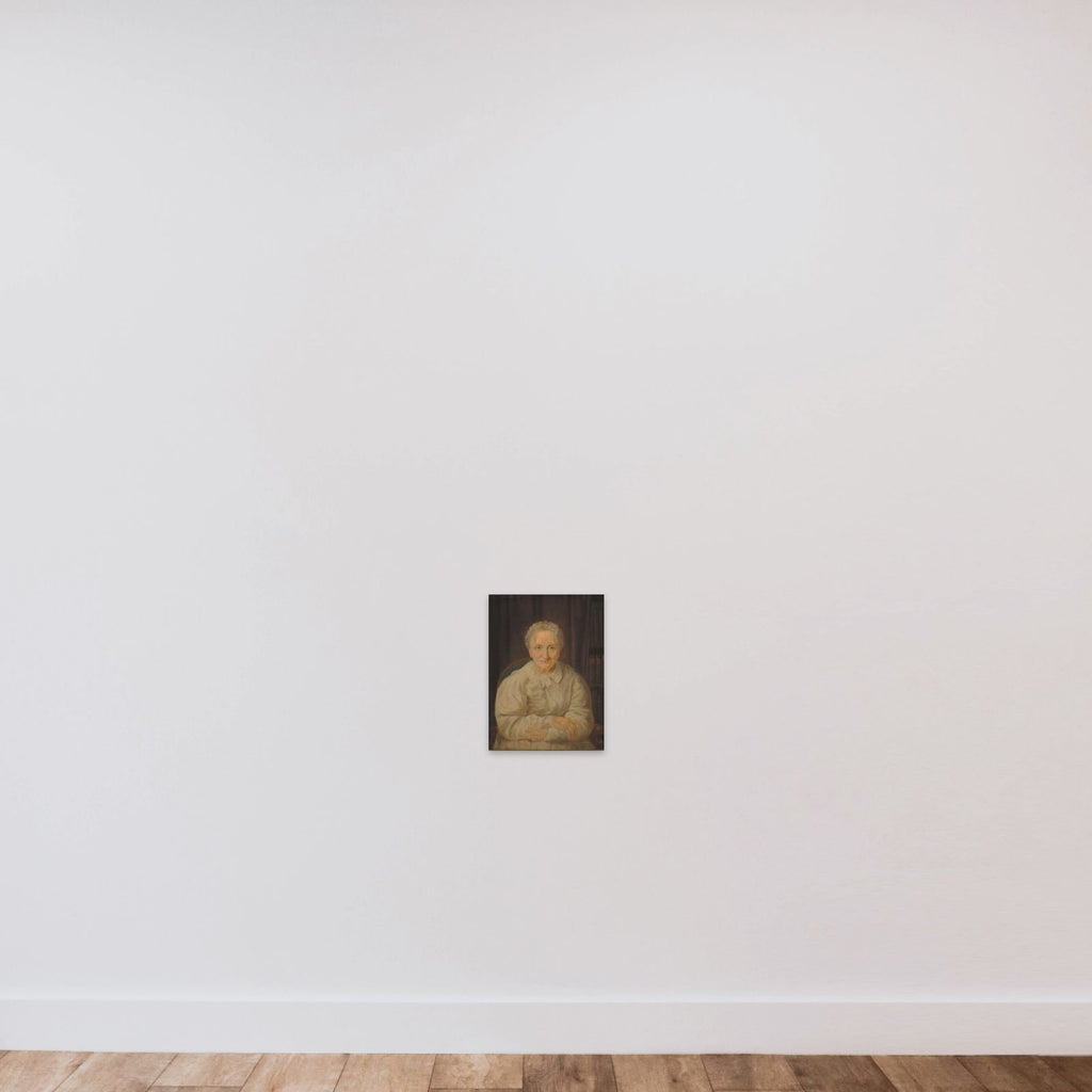 Forfatterinden Juliane Marie Jessen unframed — shown to scale