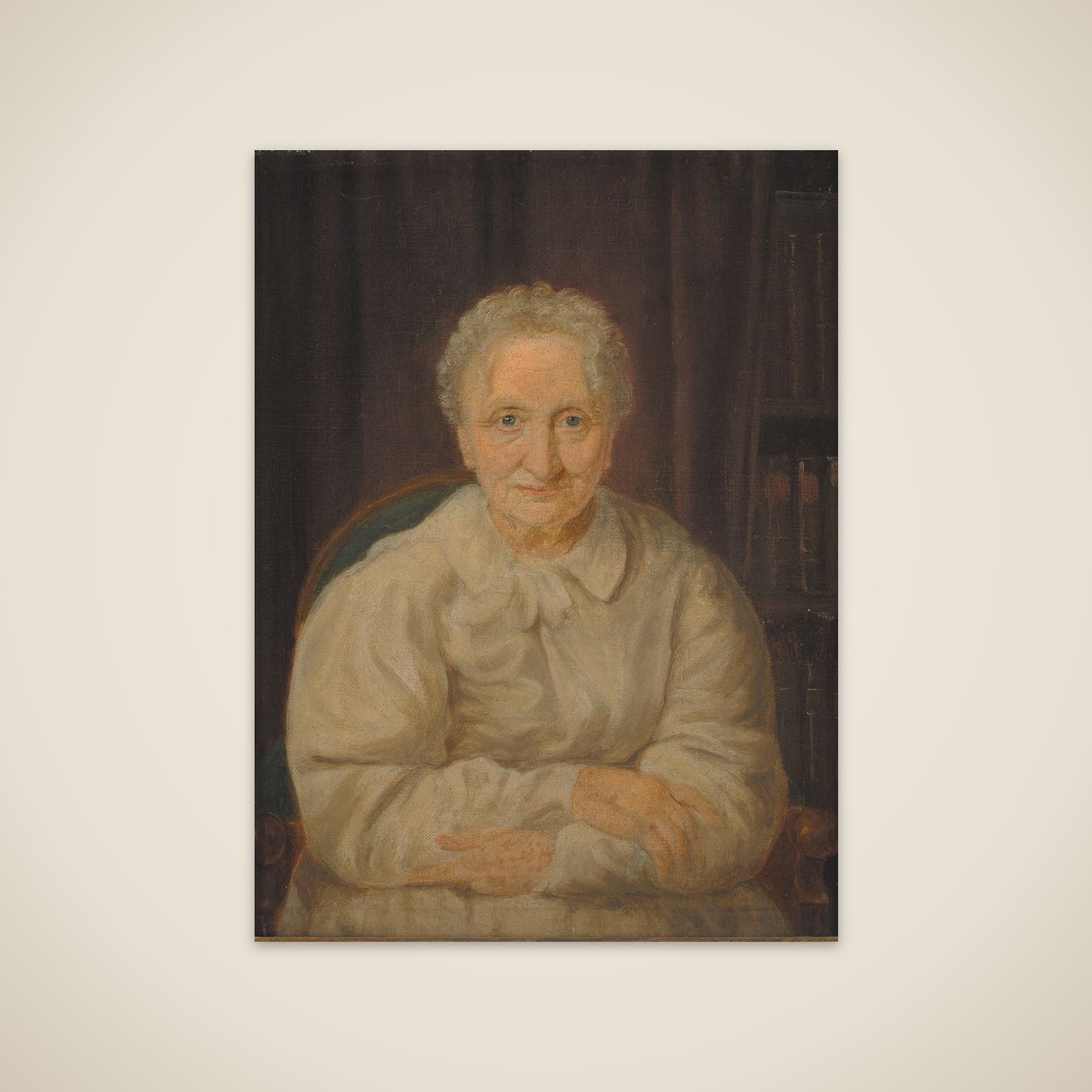 Forfatterinden Juliane Marie Jessen unframed print