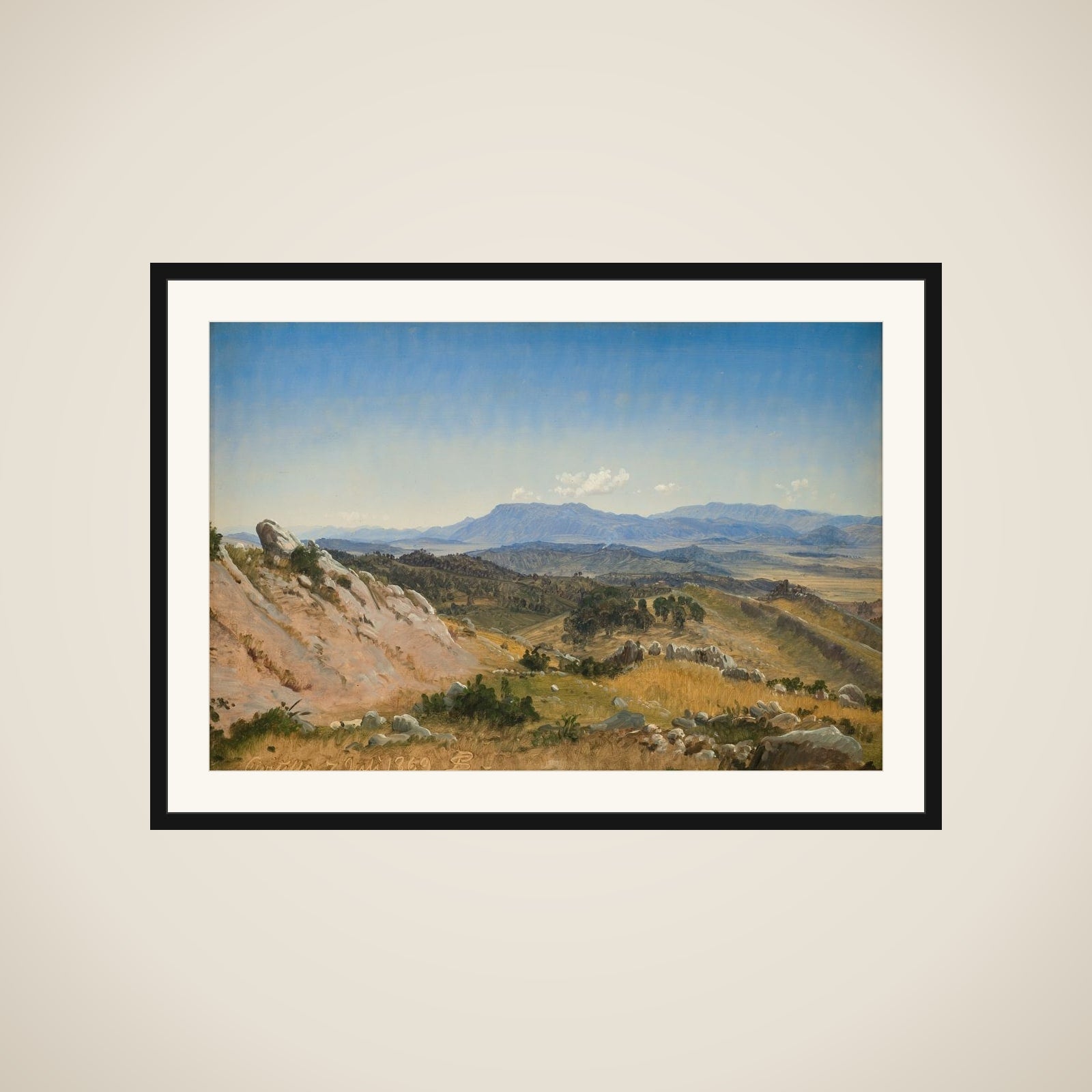 Landskab ved Civitella framed