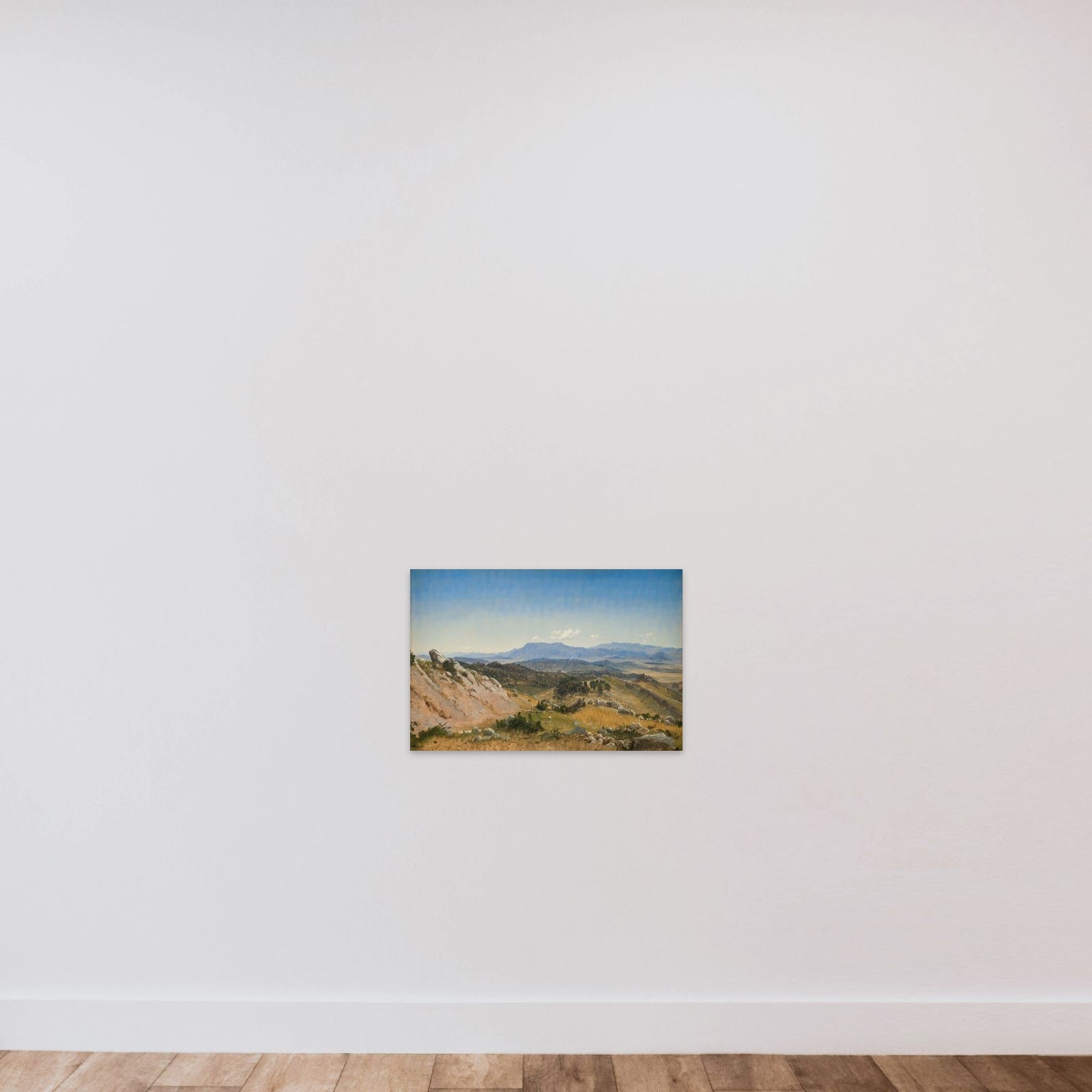Landskab ved Civitella unframed — shown to scale