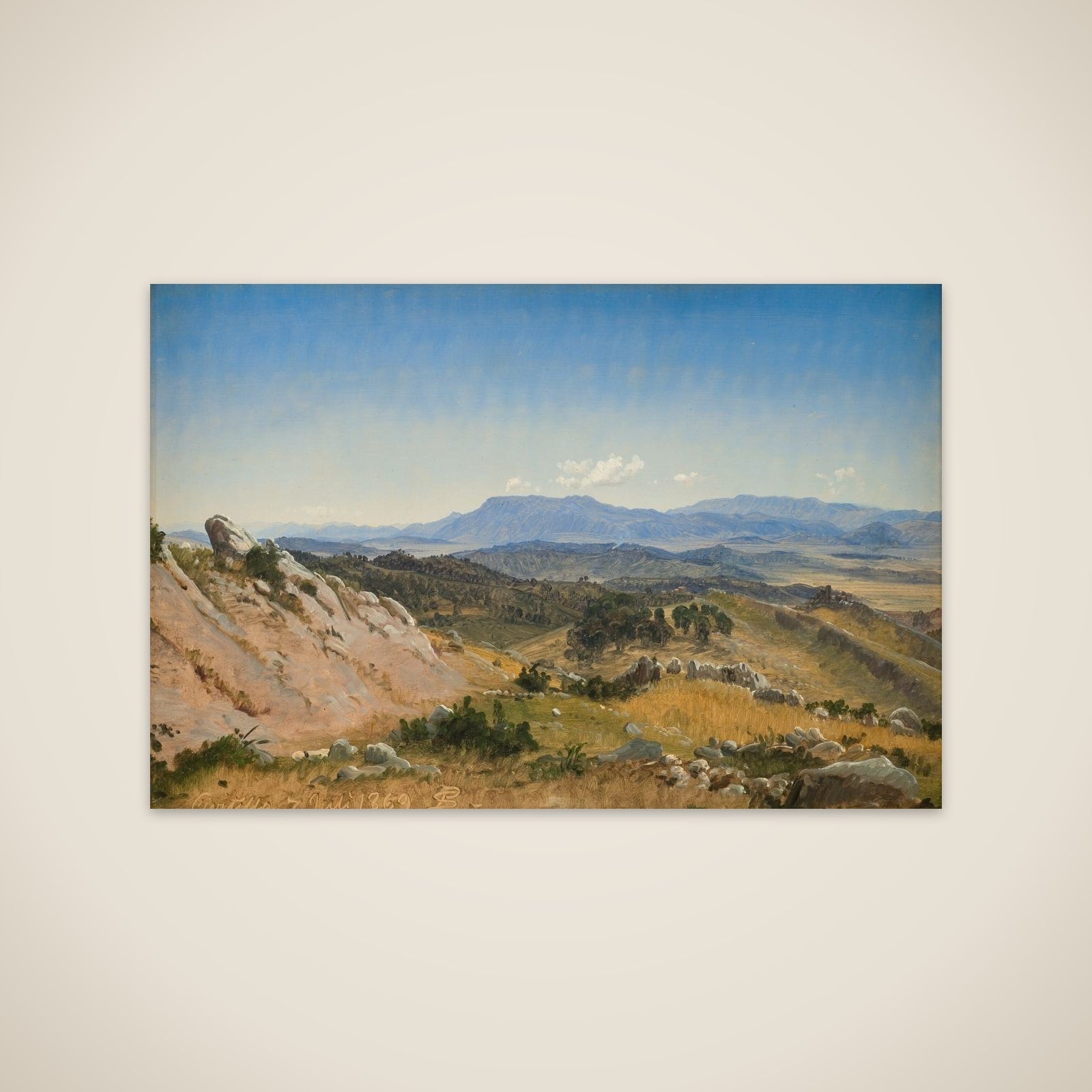 Landskab ved Civitella unframed print