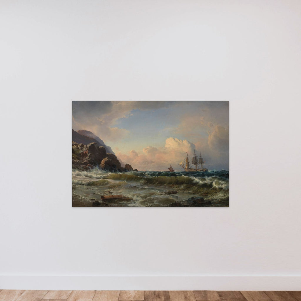 Norsk kystparti unframed — shown to scale