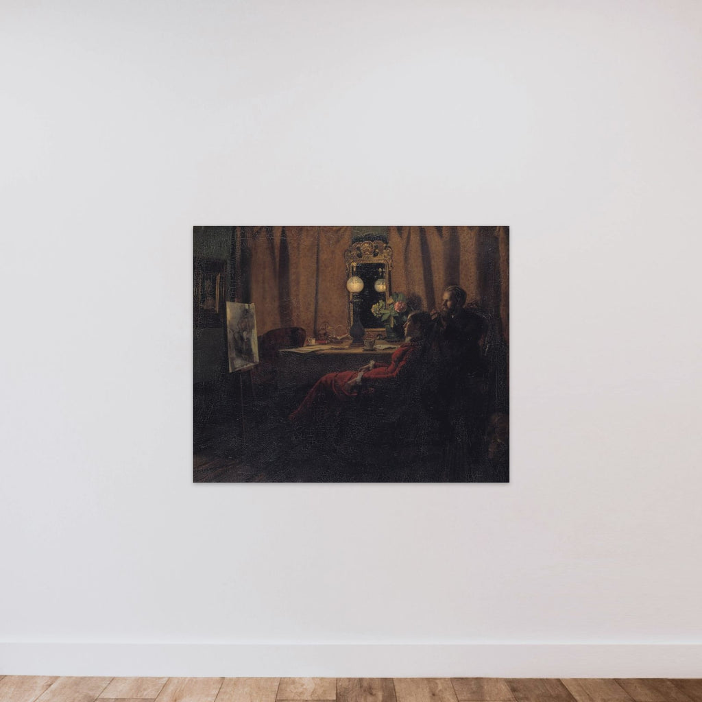 Dagens arbejde bedømmes unframed — shown to scale