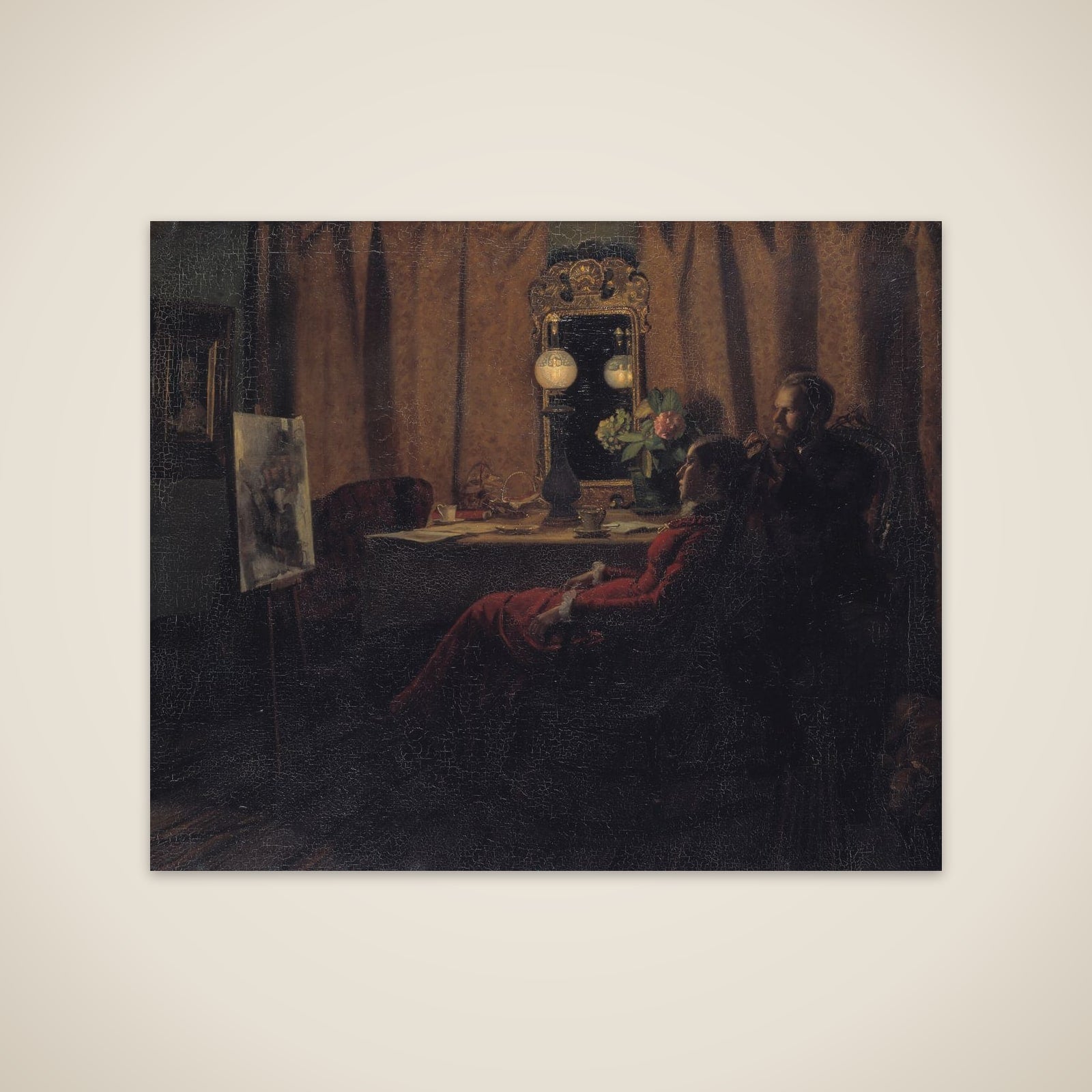 Dagens arbejde bedømmes unframed print