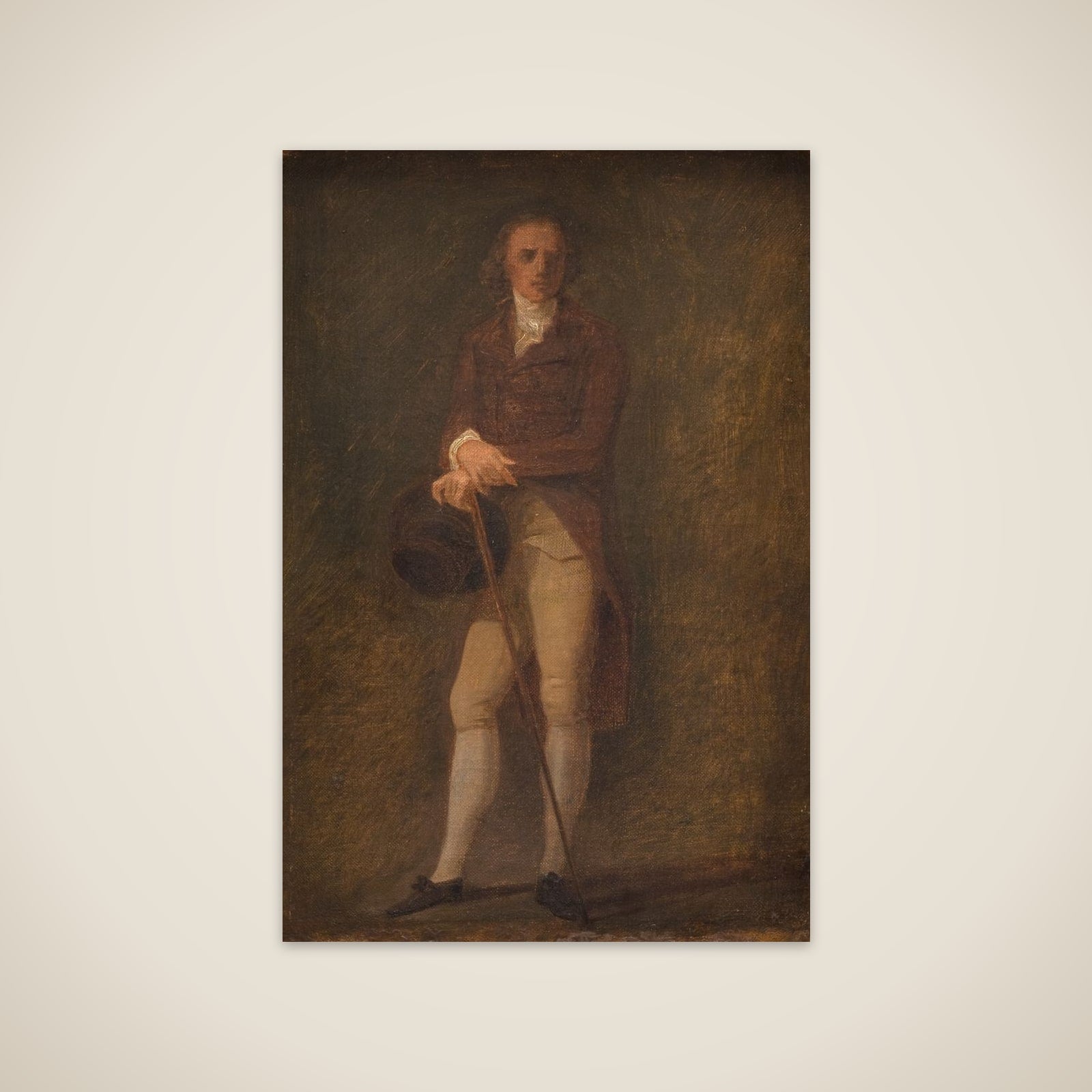Portrætskitse. Maleren N.A. Abildgaard (?). unframed print
