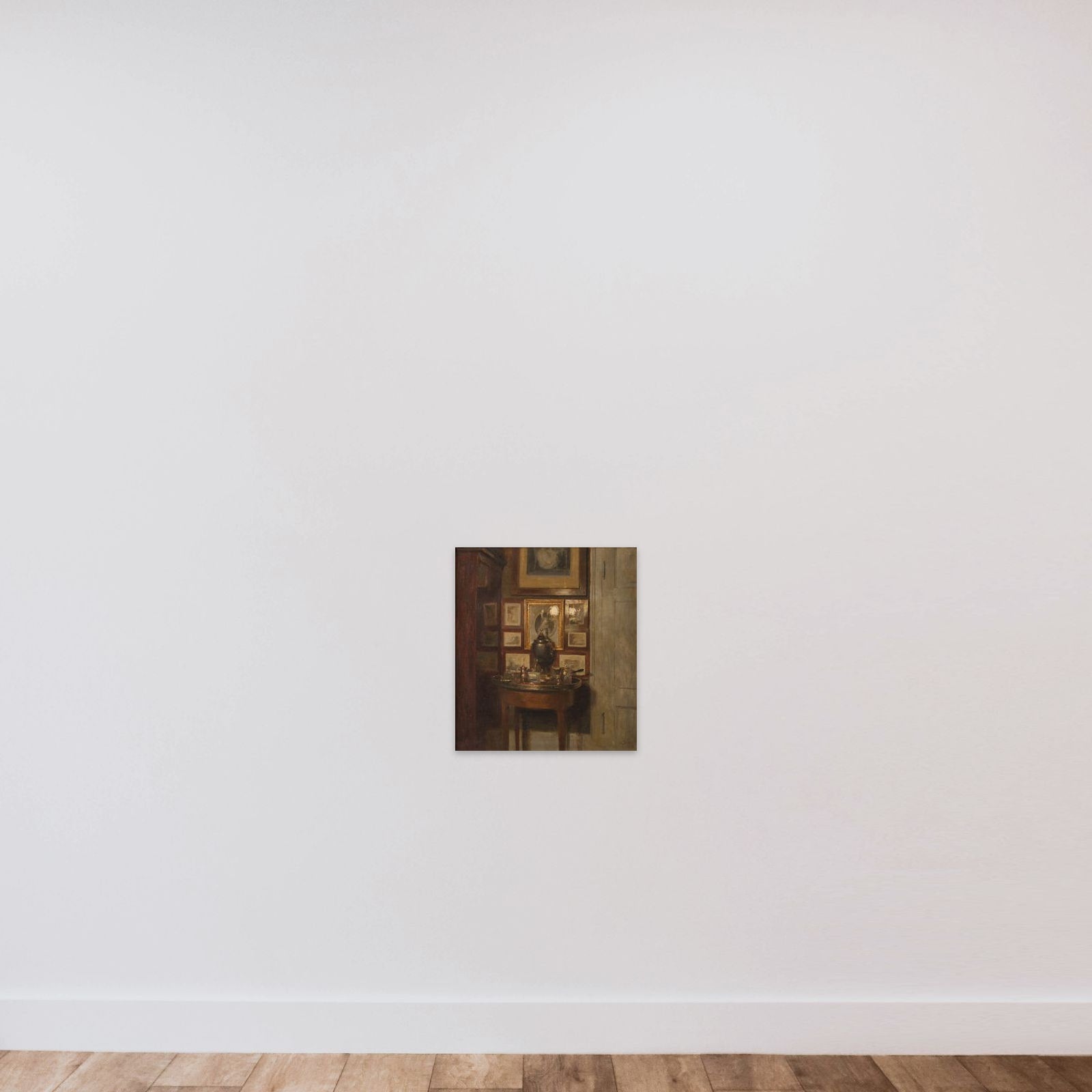 Interiør med en samovar. Aften unframed — shown to scale