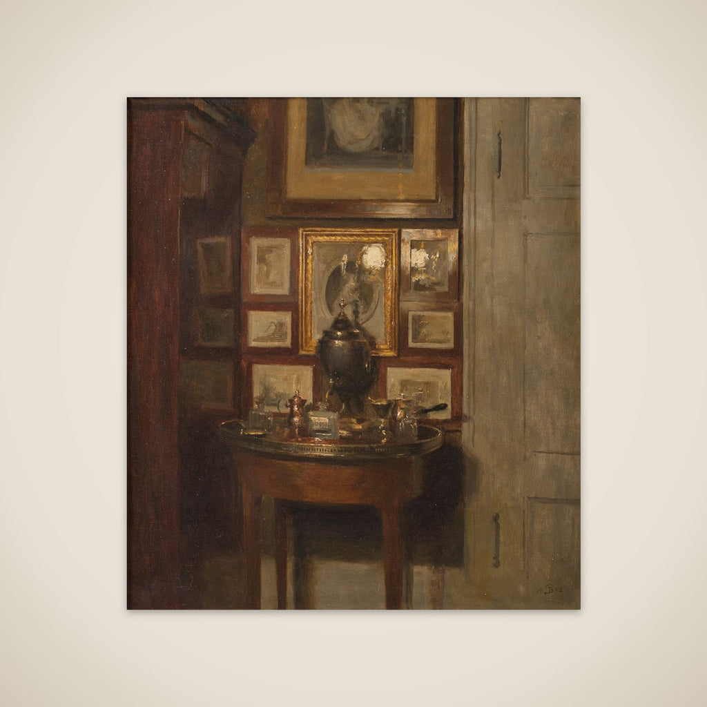 Interiør med en samovar. Aften unframed print