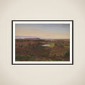 Nordsjællandsk landskab. Eftermiddagsbelysning framed